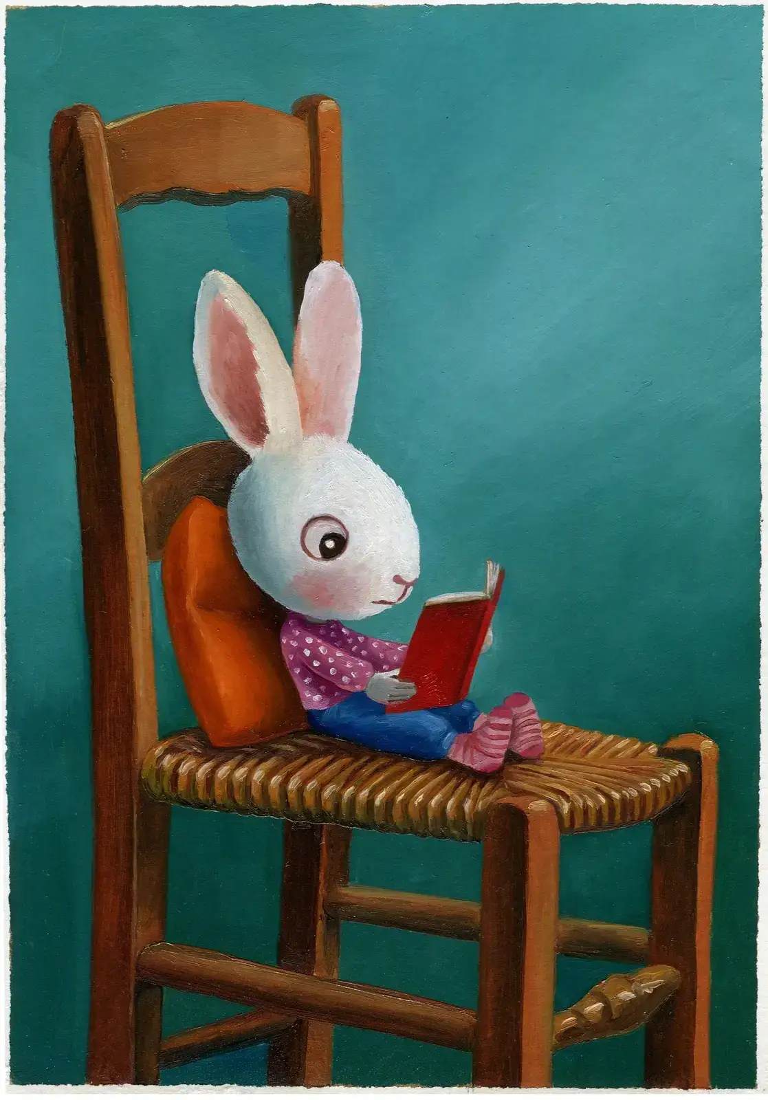pintura de lectura