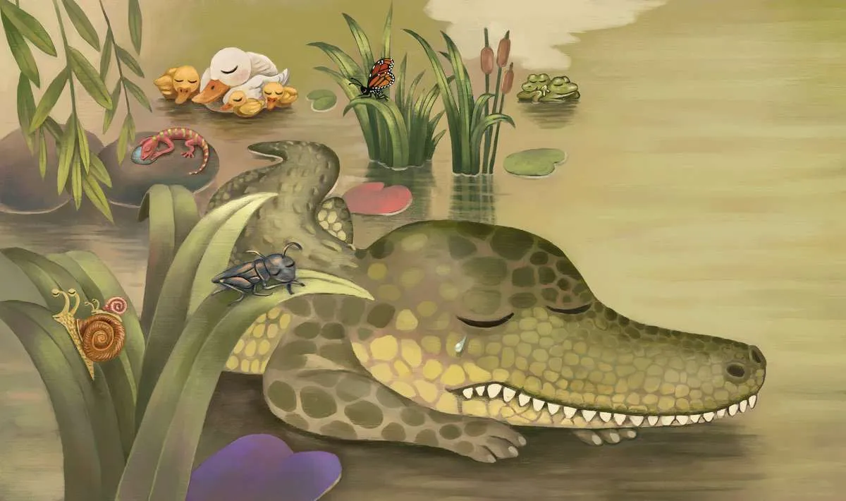 Ilustración de cancion cocodrilo