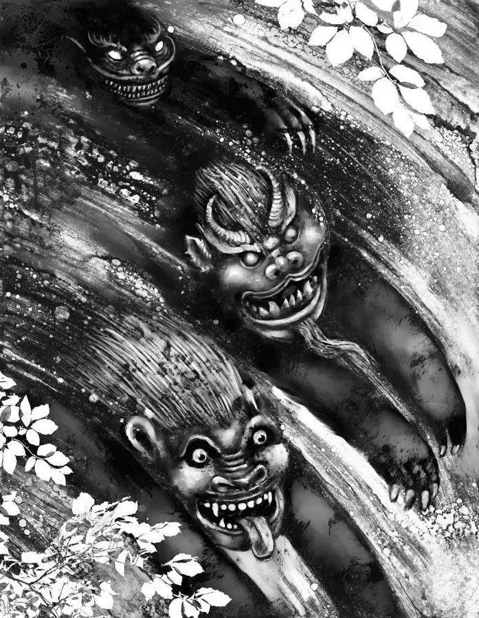 Ilustración de demonios