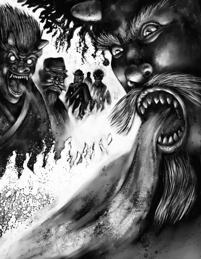 Ilustración de demonios