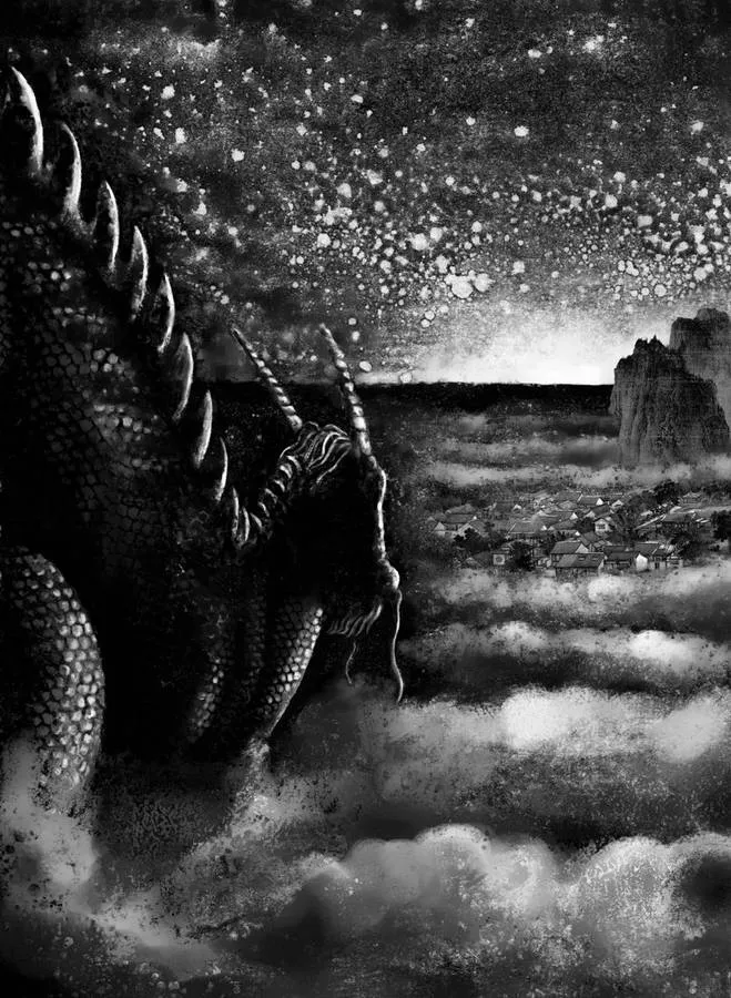 Ilustración de dragones