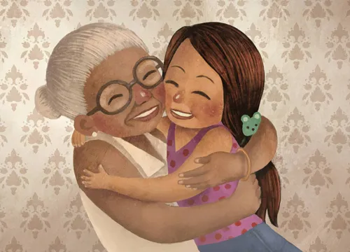 Ilustración de mi abuelita portada