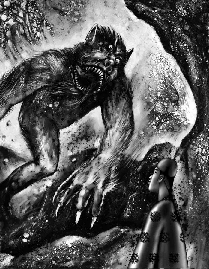 Ilustración de monstruos