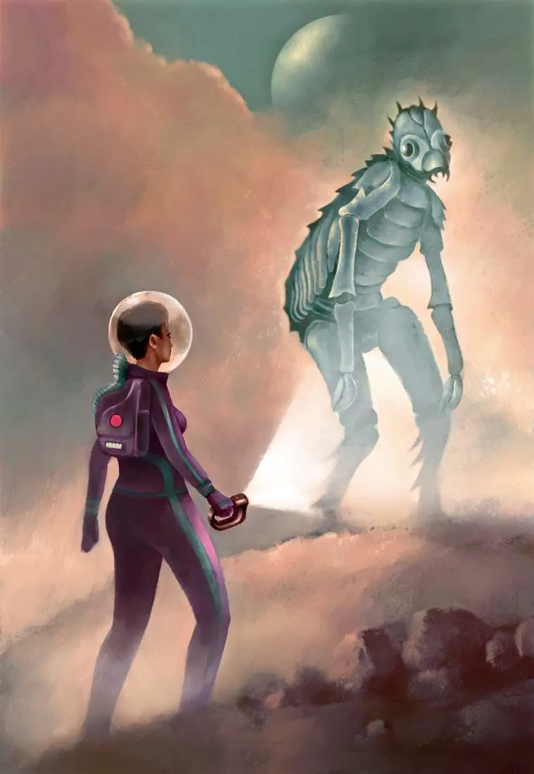 Ilustración de portada cuando hagamos contacto