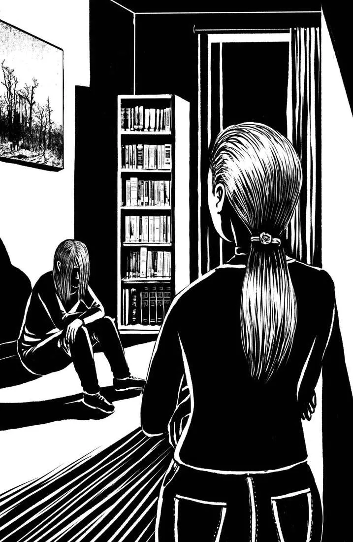 Ilustración de vampira