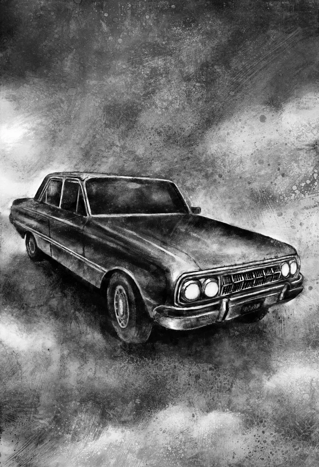 Ilustración de vueltas negras